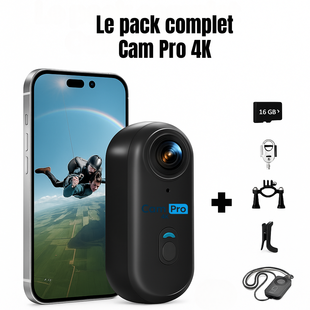 Cam Pro 4K – Caméra Portable Haute Définition